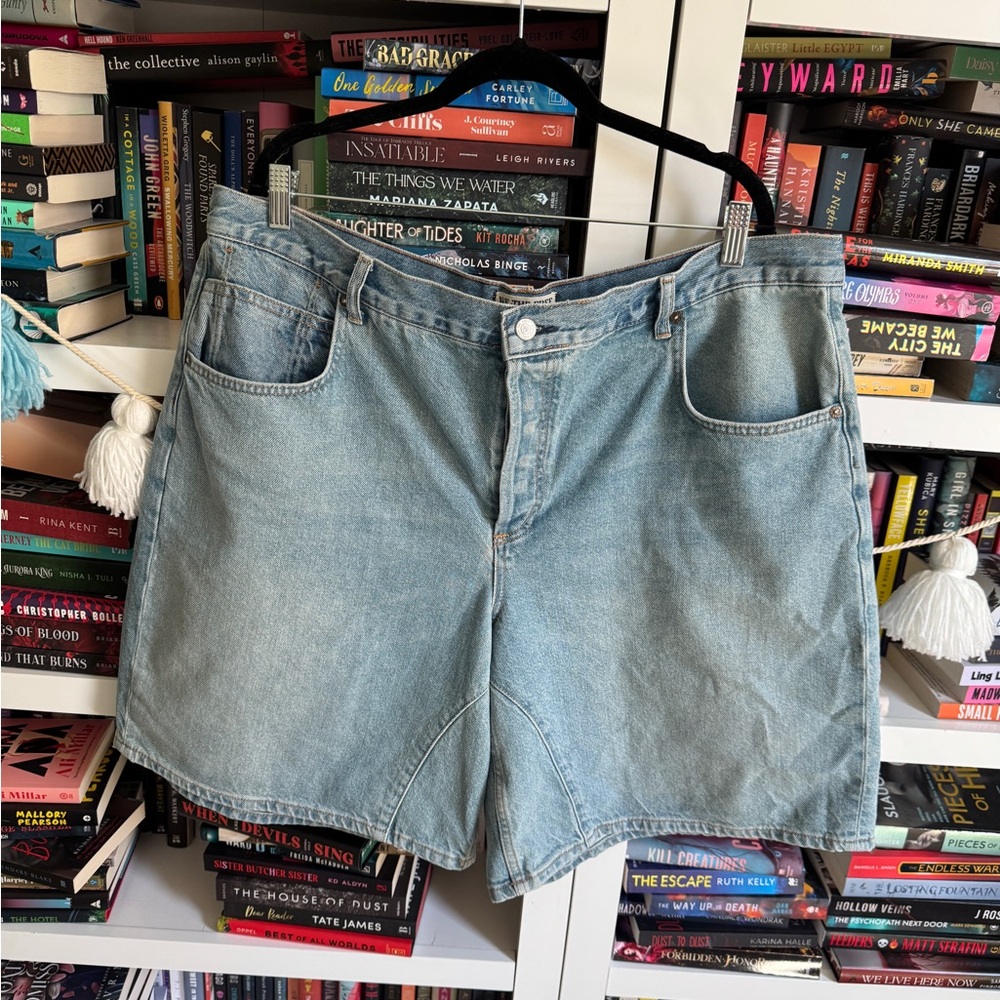 We The Free Light Blue Denim Shorts